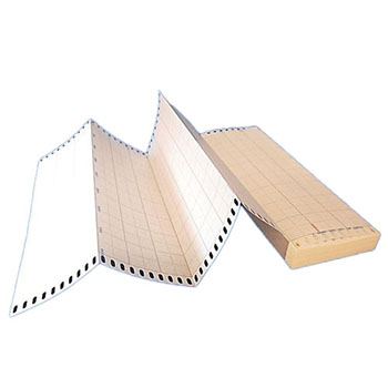 小林クリエイト 180-080-0800-1(社名無し) 計測用 折畳記録紙 幅200×長さ20.4m 1セット＝10冊 純正型