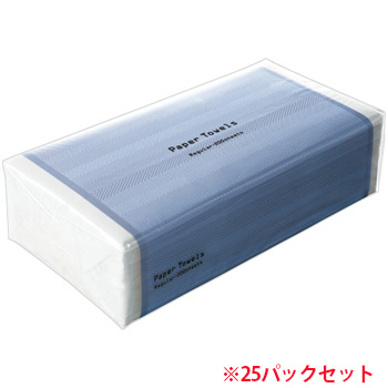 TS2072 ペーパータオル ハードタイプ レギュラー 25パックセット 汎用品