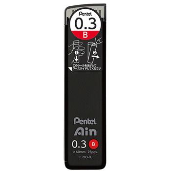 ぺんてる C283-B シャープペン替芯 ぺんてるアイン 0.3mm B