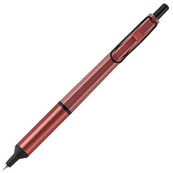 三菱鉛筆 SXN100338.35 油性ボールペン ジェットストリーム エッジ 0.38mm 黒 (軸色:ベリーピンク)