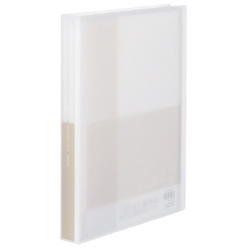 コクヨ ラ-GL60W クリヤーブック(Glassele) 固定式 A4タテ 60ポケット オフホワイト