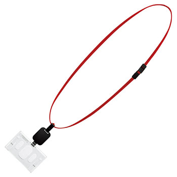 コクヨ ナフ-R280R 吊り下げ名札セット(リール式・ハードケース)(アイドプラス) ID・ICカード用 赤