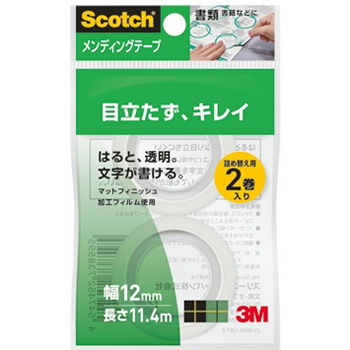 3M CM12-R2P スコッチ メンディングテープ 詰替 12mm×11.4m