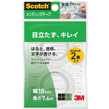 3M CM18-R2P スコッチ メンディングテープ 詰替 18mm×7.6m