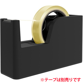 ナカバヤシ NTC-SC01BK 軽い力で切れるテープカッター SACRE 大巻・小巻両用 ブラック