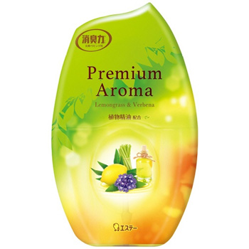 エステー 130573 お部屋の消臭力 Premium Aroma レモングラス&バーベナ 400ml