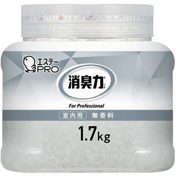 エステー 130375 消臭力 業務用消臭剤 クラッシュゲルタイプ 室内用 無香料 本体 1.7kg