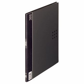 ライオン CR-10n-BK クリアーブック(ノイル) A4タテ 10ポケット 背幅8mm ブラック