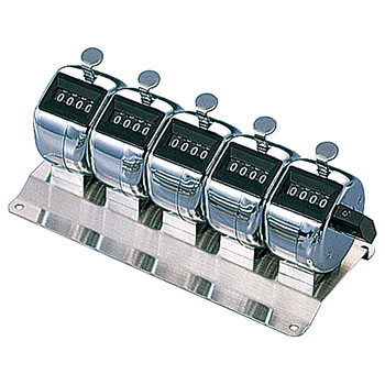 ライオン No.130 カズトリキ 数取器 4桁5連