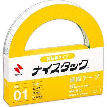 ニチバン NW-R15 弱粘着タイプ 大巻 15mm×18m