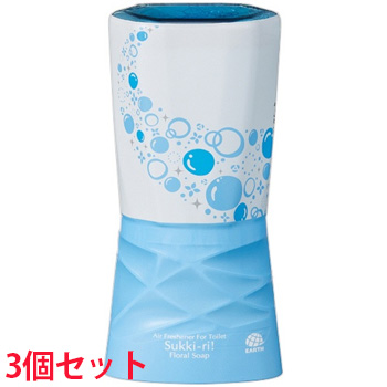 アース製薬 ARS110 トイレのスッキーリ! 置き型 3個セット フローラルソープ 400ml