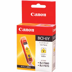 CANON BCI-6Y 交換用インクタンク イエロー 純正