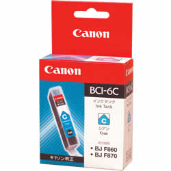 CANON BCI-6C 交換用インクタンク シアン 純正