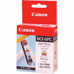 CANON BCI-6PC 交換用インクタンク フォトシアン 純正