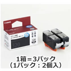 CANON 3333B004 BCI-320PGBK インクタンク ブラック2P 1箱=3パック(1パック:2個入) (BCI-