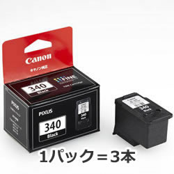 CANON 5213B001 BC-340 FINEカートリッジ ブラック 1パック=3本