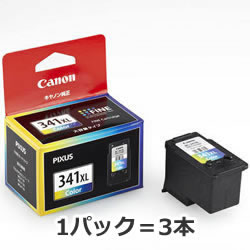 CANON 5214B001 BC-341XL FINEカートリッジ 3色カラー 1パック=3本 大容量