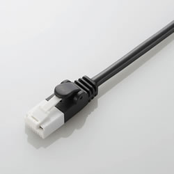 ELECOM LD-GPYT/BK20 ツメ折れ防止やわらかLANケーブル CAT6準拠 ブラック 2m
