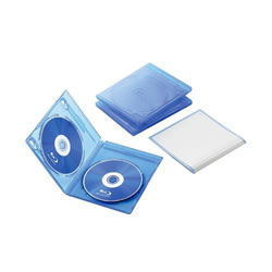 ELECOM CCD-BLU203CBU Blu-rayディスクケース(2枚収納タイプ)