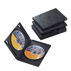 ELECOM CCD-DVD05BK DVDトールケース