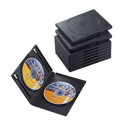 ELECOM CCD-DVD06BK DVDトールケース