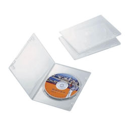 ELECOM CCD-DVDS01CR スリムDVDトールケース