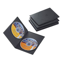 ELECOM CCD-DVDS05BK スリムDVDトールケース