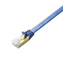 ELECOM LD-TWSFT/BM100 ツメ折れ防止フラットLANケーブル(Cat7準拠)