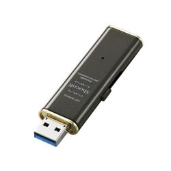 ELECOM MF-XWU316GBW USB3.0対応スライド式USBメモリ「Shocolf」