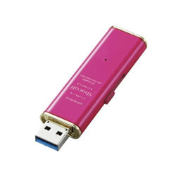 ELECOM MF-XWU316GPND USB3.0対応スライド式USBメモリ「Shocolf」