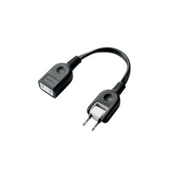 ELECOM T-ADR1BK ACアダプタ用電源延長コード(1個口)