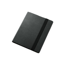 ELECOM TB-A12360BK iPad用ソフトレザーカバー(スタンド・360度回転タイプ)