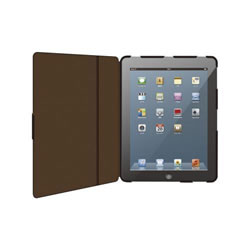 ELECOM TB-A12PLFBK iPad 2012用ソフトレザーカバー 2アングルタイプ