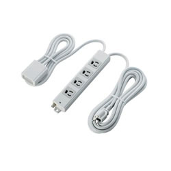 ELECOM T-WRMT3430LG/RS EU RoHs指令準拠 手元スイッチ付二重構造工事用タップ