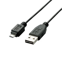 ELECOM U2C-DAMB10BK 両面挿しUSBケーブル(A-microB)