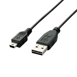 ELECOM U2C-DMB10BK 両面挿しUSBケーブル(A-miniB)