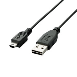 ELECOM U2C-DMB20BK 両面挿しUSBケーブル(A-miniB)