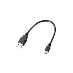ELECOM U2C-GMM025BK USB2.0ケーブル（A-mini-Bタイプ）