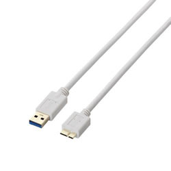 ELECOM USB3-AMB05WH USB3.0ケーブル（A-microB）