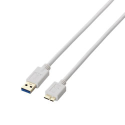 ELECOM USB3-AMB10WH USB3.0ケーブル（A-microB）