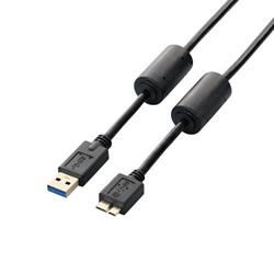 ELECOM USB3-AMBF10BK フェライトコア付きUSB3.0ケーブル(A-microB)