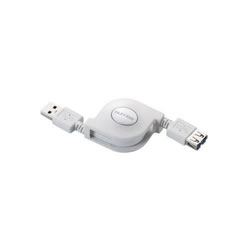 ELECOM USB3-RLEA07WH 巻き取りUSB3.0延長ケーブル(A-A)
