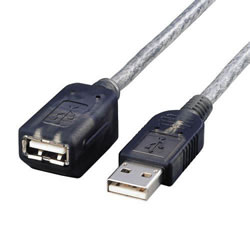 ELECOM USB-EAM1GT マグネット内蔵USB延長ケーブル