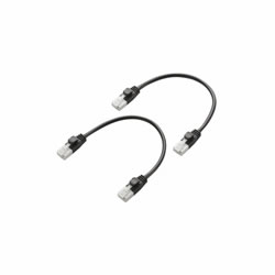 ELECOM LD-GPYTB/BK015W ツメ折れ防止短尺LANケーブル(Cat6準拠)