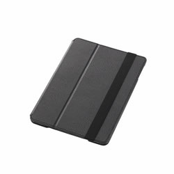 ELECOM TB-A13PLF1BK iPadAir用ソフトレザーカバー(2アングル)ブラック