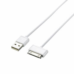 LOGITEC LHC-UADO05WH Dockコネクタ対応 充電・転送ケーブル
