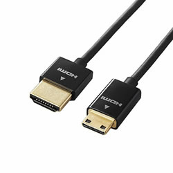 ELECOM CAC-HD14SSM15BK イーサネット対応スーパースリムHDMIケーブル(A-C)