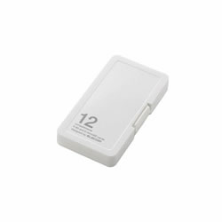 ELECOM CMC-SDCPP12WH SD/microSDカードケース（プラスチックタイプ）