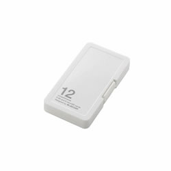 ELECOM CMC-SDCPP12WH SD/microSDカードケース(プラスチックタイプ)