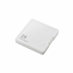 ELECOM CMC-SDCPP24WH SD/microSDカードケース（プラスチックタイプ）